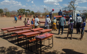 2016 Desk Delivery Africa Vital Living 2016 School Desk Delivery